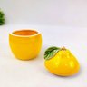 Potiche Limao Siciliano Acucareiro Lemon Amarelo Pote 11x8cm - 3