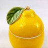 Potiche Limao Siciliano Acucareiro Lemon Amarelo Pote 11x8cm - 5