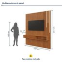 Ver imagem 4 de Painel para TV até 65 Polegadas com LED 100% MDF 182CMX217CM Impérium