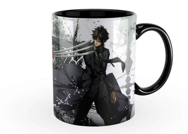 Caneca Fate/Stay Night Personagens 325Ml Interior Alça Preta