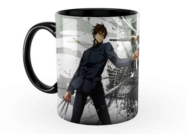 Caneca Fate/Stay Night Personagens 325Ml Interior Alça Preta