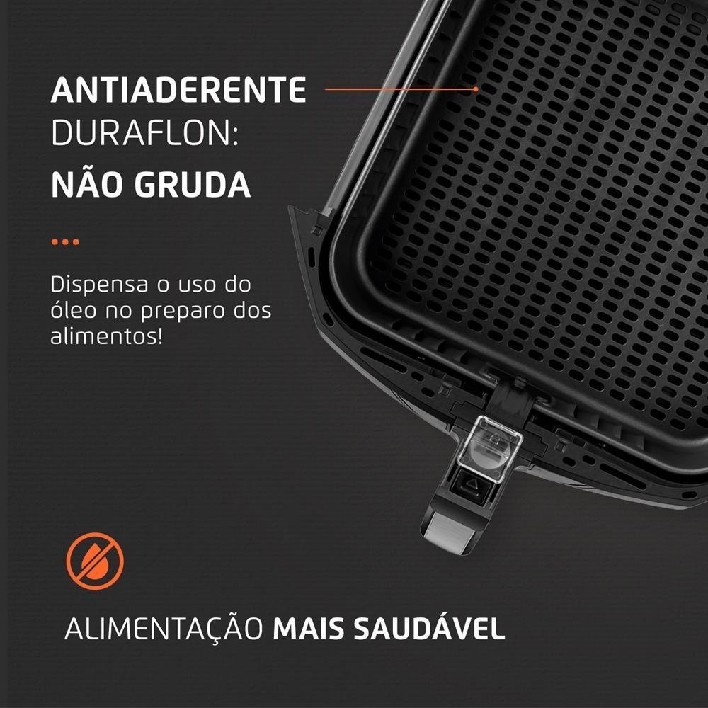 Fritadeira sem Óleo Mondial 8l 1900w Preta - Afn-80 - 127v - 7