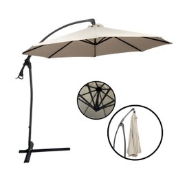 Guarda Sol Ombrelone Suspenso Luxo 3 Metros Importway Premium Branco com Base de Apoio em Cruz - 2