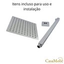 Ver imagem 6 de Chuveiro Ducha para Banheiro 20x20 – Inox Prata - Gourmet