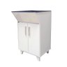 Tanque para Lavar Roupa Gabinete São João, MDF 316, 60 litros, Branco - 1