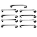 Ver imagem 1 de Alça de Apoio Barra Inox Kit 9 Unidades Idoso Segurança Cadeirante Deficiente Banheiro Box Corrimao