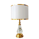 Ver imagem 2 de Luminária de Mesa Abajur Inacia de Vidro Transparente e Dourado para Diversos Ambientes