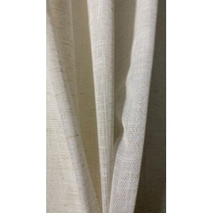 Cortina no Linho Absoluto Off White - 1,35l X 2,50a