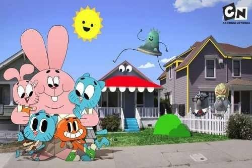 Painel de Festa Mundo De Gumball #02 - 180x120 - 1