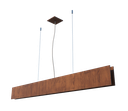 Ver imagem 1 de Lustre Pendente Retangular LED 24w 2700k 135cm Madeira - Imbuia
