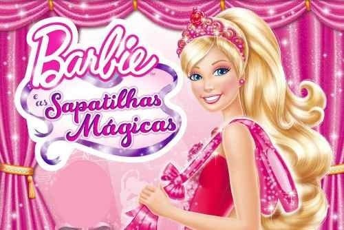 Painel de Festa Barbie Sapatilhas Mágicas #07 - 180x120 - 1
