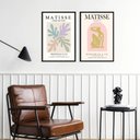 Ver imagem 1 de Kit 2 Quadros Artes Matisse Tons Pasteis 24x18cm - com Vidro:madeira Preta