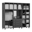 Ver imagem 2 de Guarda-Roupa Capelinha Casal Mel 10 Portas Espelho 4 Gavetas Maleiro Madeira Maciça de Pinus - Cavaz