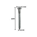 Ver imagem 2 de Parafuso Sextavado Rosca Soberba 1-4x60 50 Uni (kit)