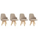 Ver imagem 1 de Kit 4un Cadeiras Cozinha Suria Premium Carv/Fendi Kappesberg
