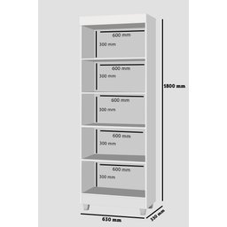 Multiuso Armário Organizador com 2 Portas e Chave Texas:preto - 3
