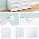 Ver imagem 3 de Sapateira Grande 9 Prateleiras Organizador Porta Treco Brinquedos Armario Ajustavel Multiuso Praia