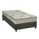 Ver imagem 1 de Cama Box Solteiro: Colchão Espuma D33 Paropas Ag65 Max Sono + Base Crc Suede Gray (88x188)