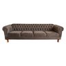 Sofá Chesterfield Capitone Duque CINZA CAMURÇA / DECORAÇÃO / SALA - 1