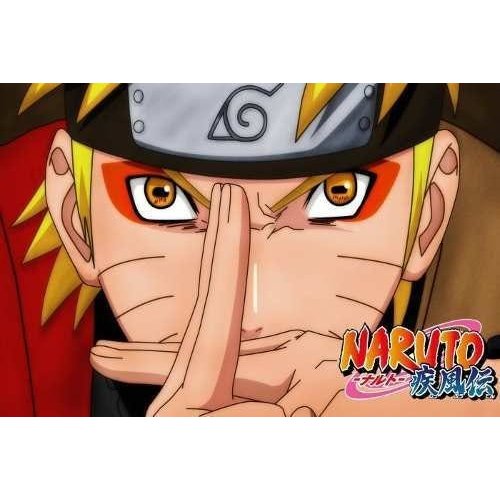 Quadro em MDF Naruto Uzumaki fundo com desenho