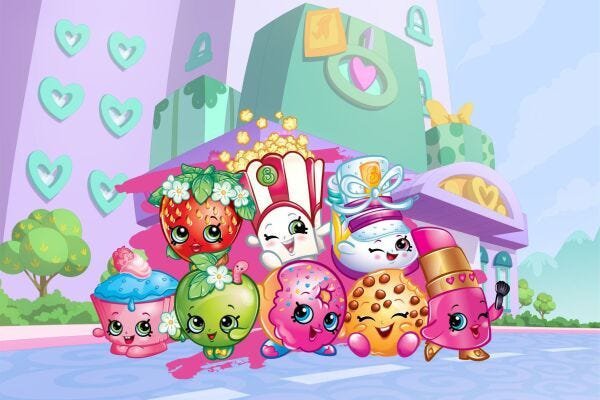 Painel de Festa Shopkins #03 - 120x80 - 1