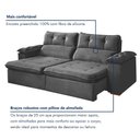 Ver mais imagens de Sofa Retratil e Reclinavel Toronto 250cm Kc Rei de Casa Veludo Cinza