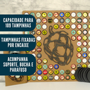 Ver imagem 6 de Abridor de Parede Magnético + 6 Porta Copos + Porta Tampinha