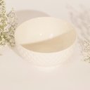 Ver imagem 4 de 6 Cumbucas de Porcelana Branca 280ml Bowls Lyor Diamond para Iogurte Sobremesa