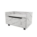 Ver imagem 6 de Gabinete para Banheiro 60cm com Rodízios Tecno Mobili Bn3647 Mármore Branco