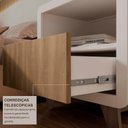 Ver imagem 5 de Conjunto 2 Mesas de Cabeceira 55cm com Gaveta e Nicho 100% MDF Padrão Planejados Mabel Branco
