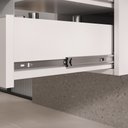 Ver imagem 5 de Conjunto Gabinete Banheiro Completo Prisma 60cm - Branco Inteiro com Tampo Vidro
