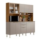 Ver imagem 3 de Cozinha Compacta 10 Portas 02 Gavetas Amora Amêndola Nude Prime Tx Demóbile
