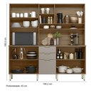 Ver imagem 2 de Cozinha Compacta 10 Portas 02 Gavetas Amora Amêndola Nude Prime Tx Demóbile