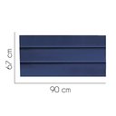 Ver imagem 2 de Painel Estofada Argentina 90cm Solteiro para Cama Box Quarto Suede Azul Marinho - Gat Magazine