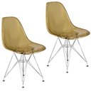 Ver imagem 1 de Kit 2 Cadeiras Charles Eames Cristal Eiffel Designer 