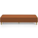 Ver imagem 3 de Puff Decorativo Sala de Estar Bali W01 Pés Palito 170x60cm Bouclê Terracota - Lyam Decor