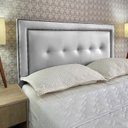 Ver imagem 1 de Cabeceira Queen 160 Cama Box Diamond 2 Veneza 05 Branco Corano com Pés Rbl