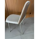 Ver imagem 6 de Kit 2 Cadeiras de Jantar Linho Areia com Courino Caramelo