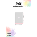 Ver imagem 7 de Puff Redondo Baú Não É Segredo Debrum Linho Palha 54x60 Ns0601