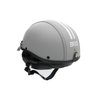 Capacete Coquinho Scooter Moto Elétrica Bike Couro Cinza - 2
