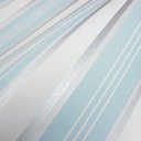 Ver imagem 3 de Papel de Parede Listrado Azul e Branco Vinilico Lavável+ Cola para Aplicação
