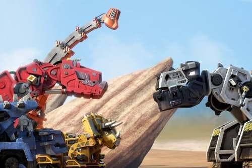 Painel de Festa Dinotrux #04 - 120x80 - 1