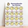Placa Educacional Aprendendo as Horas - 40x60cm - 1