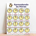Ver imagem 1 de Placa Educacional Aprendendo as Horas - 40x60cm