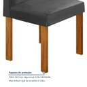 Ver mais imagens de Conjunto Sala de Jantar 4 Lugares Retangular Tampo MDF Mesa Carol com Cadeiras Espanha