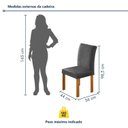Ver imagem 4 de Conjunto Sala de Jantar 4 Lugares Retangular Tampo MDF Mesa Carol com Cadeiras Espanha