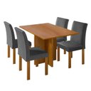 Ver imagem 2 de Conjunto Sala de Jantar 4 Lugares Retangular Tampo MDF Mesa Carol com Cadeiras Espanha