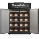 Ver imagem 2 de Mini Câmara de Bebidas Porta Dupla Gmcb2p Gelopar Mini Câmara 1421 Litros Preta 220v