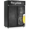 Mini Câmara de Bebidas Porta Dupla Gmcb2p Gelopar Mini Câmara 1421 Litros Preta 220v - 1