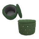 Ver imagem 1 de Puff Redondo Classico Capitonê Veludo Cores - Ds Estofados